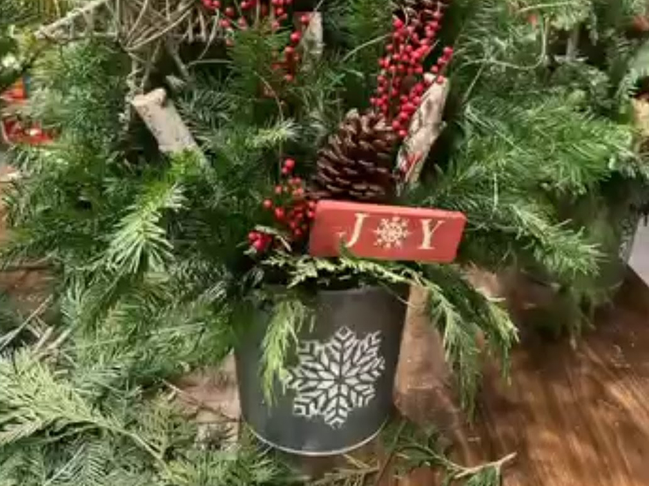Christmas-Container-Workshop-Samanthas-Gardens-Andover-MA Christmas-Container-Workshop-Samanthas-Gardens-Andover-MA